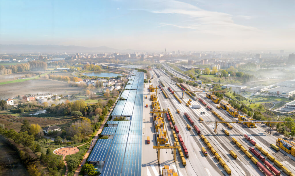 Logistički centri su dosadni. Ovaj - s parkom i 2 km dugačkom solarnom nadstrešnicom - neće biti