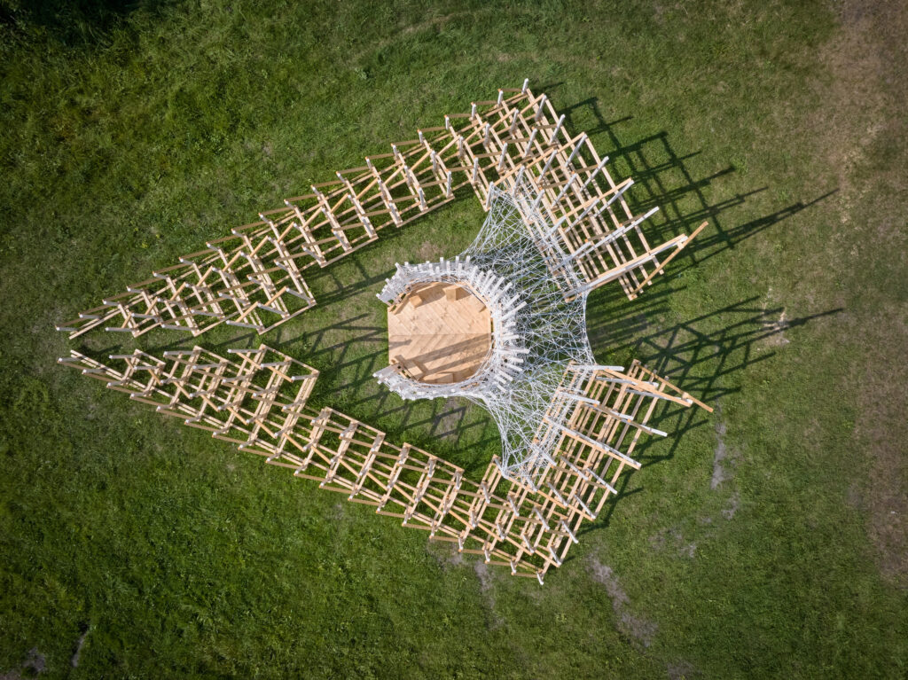 Pogled u kućice mladih arhitekata, izgrađene na jednom od ljepših festivala arhitekture
